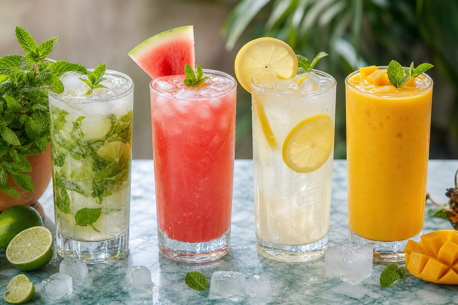 Cool drinks.
Zero alcohol.