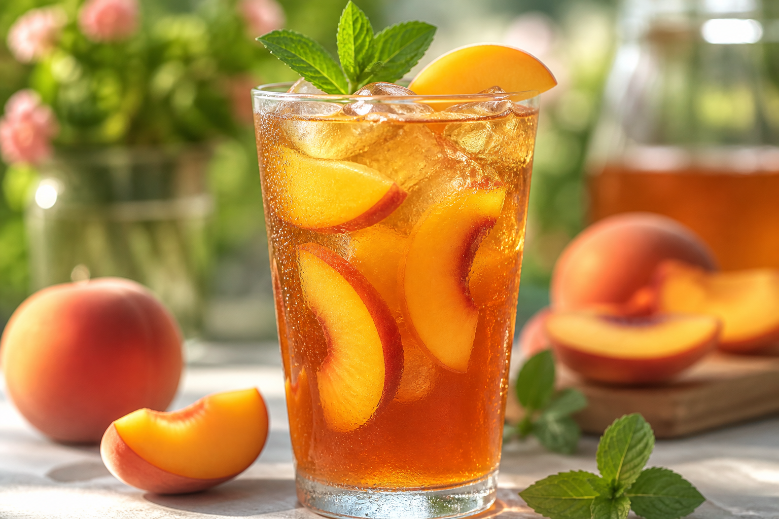 Iced Peach Tea